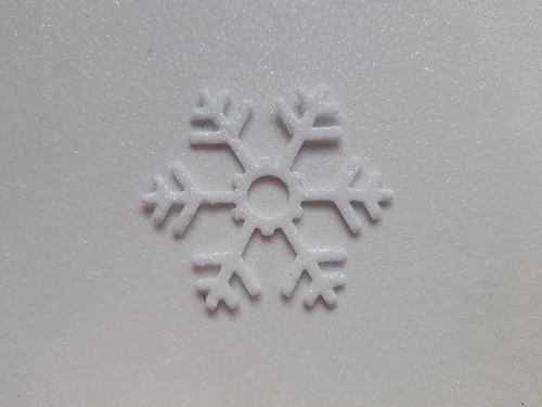 Copos De Nieve Frozen 5 Cm Goma Eva Glitter (40 Utotal) Blanco Copos De Nieve Frozen 5 Cm.