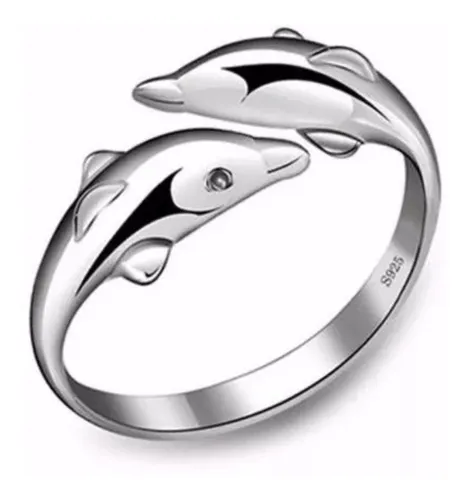 Anillos de 2025 delfines de plata