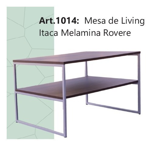 Mesa Ratona De Living  Itaca- Melamina- 80 X 50 X 46