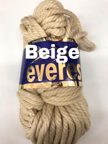 Estambre Grueso Everest 1 Madeja De 200 Gramos Color Beige Claro