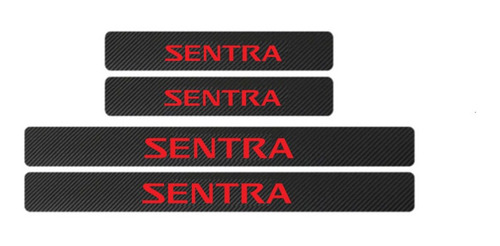 Sticker Cubre Estribos Fibra Carbon Compatible Con Sentra