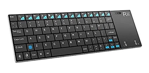 Rii K12+ Mini Teclado Inalámbrico Con Teclado Táctil, Tecla