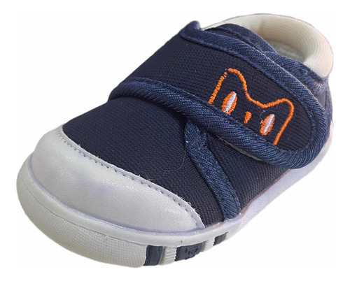 Zapatillas De Bebé Niños Velcro Azul