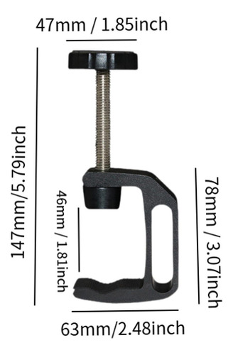 Camera La Abrazadera Anti -slip Clamp Clamp Clamp Clamp