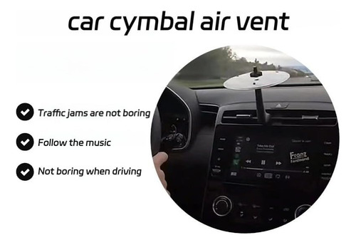Car Crash Cymbal,car Crash Cymbal Air Vent, Easy Clip-on