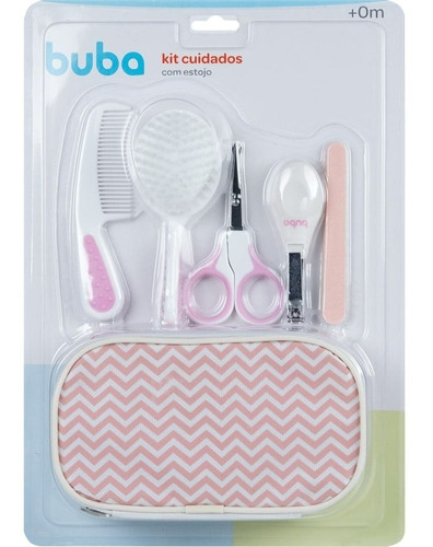 Kit Cuidados Baby Rosa Com Estojo Para Menina +0m Buba ®