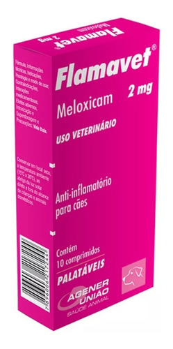 Flamavet 2 Mg - C/10 Comprimidos - Caes