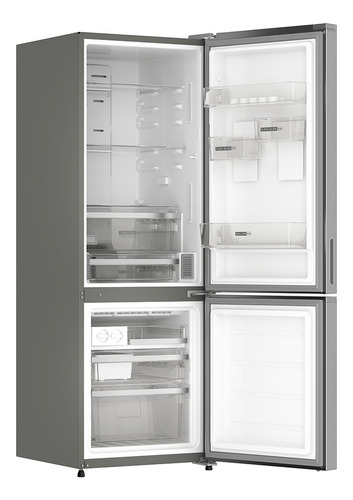 Refrigerador Bottom Mount 13 P³ Xpert Energy Saver Acero Ino Gris Acero