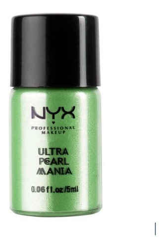 Nyx Cosmetics Sombra De Ojos Ultra Pearl Manía Súper Brillo! Color de la sombra JADE PEARL