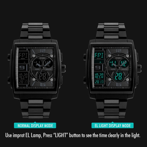 Relojes Electrónicos De Fecha Impermeables De Lujo Skmei