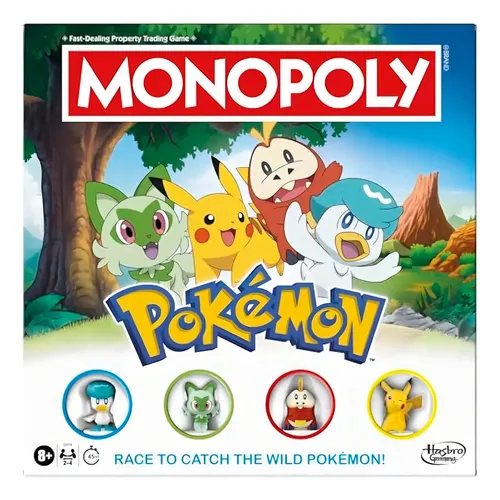 Jogo De Tabuleiro Monopoly Pokémon Edition | A Partir De 8 A