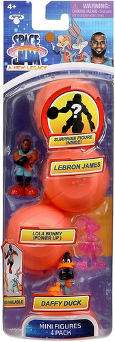 Space Jam 4- Pack Fig Lebron James Duck Pato Lola Bunny