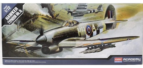 Academy 12462 Hawker Typhoon Mkib Avion Ingles 1/72 Maqueta