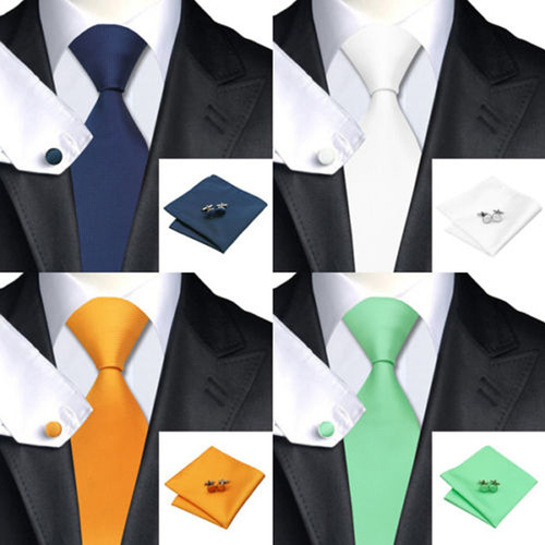 Corbata De Seda Hecha A Mano Para Hombre, Conjunto De Gemelo