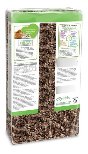 Imagen 3 de 8 de Sustrato De Papel Carefresh Natural 14l Roedores/fauna Salud