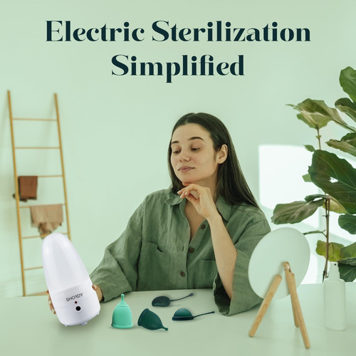Shordy Juego De 2 Vasos Menstruales Y Esterilizador De Vapor
