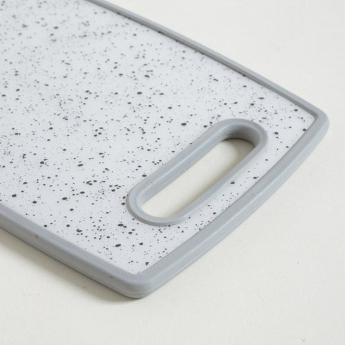 Tabla Plastica Para Picar Rectangular Linea Granite 37x23cm Granite White