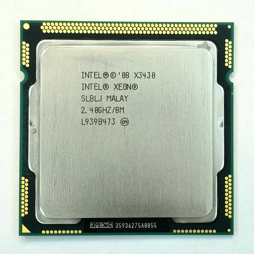 Procesador Intel Xeon X3430 4 Núcleos/4hilos/2,8ghz/8mb/1156
