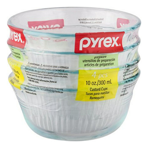 Pyrex Para Hornear De 10 Onzas Natillas Copas Plato Postre (