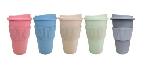 100 Vasos Termicos Colores Vintage 300ml Mug Mayorista