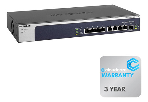 Switch De Ethernet De 8 Puertos 10 Gigabit Netgear Xs508m |