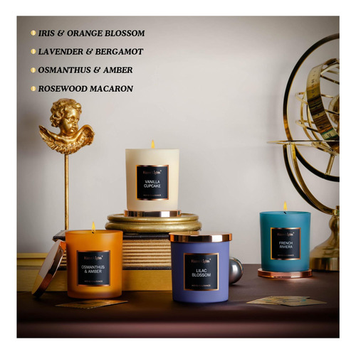 Velas De Velas Perfumadas Con Luces Caseras, Velas De Cera 4