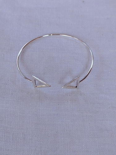 Bracelete Triângulo Em Prata 925