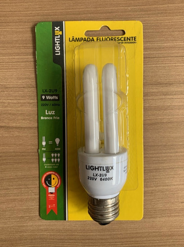 Lâmpada Fluorescente Compacta 9w 220v 6400k Lx-2u9