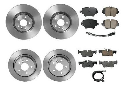 Akebono Front Rear Brake Kit Euro Pad Disc Rotors For Mi Ssg