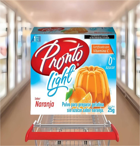 Pronto 3 Gelatinas De Agua Sabor Naranja Con 0% Azúcar Wow