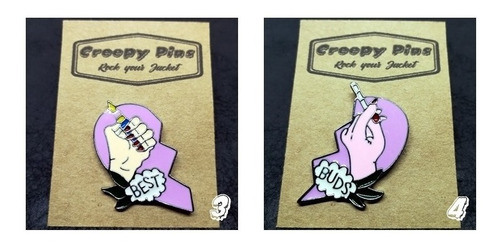  Creepy Pins / Pines Coleccionables - Rock Your Jacket!