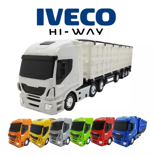 Caminhao De Brinquedo Iveco Hiway Basculante Com Caçamba