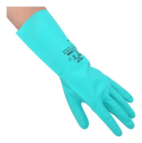 Guantes De Trabajo, 1 Par De Guantes De Nitrilo Resistentes