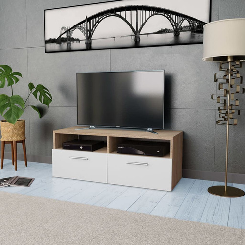 Anychole Tv Cabinet Engineered Wood 37.4x13.8x14.2 Oak,livi.