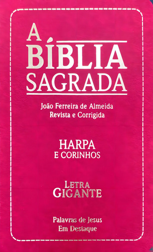 Livro Biblia Sagrada Evangelica Rosa, De Pae Editora. Editorial Pae Editora E Distribuidora, Tapa Mole, Edición 1 En Português, 2023