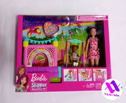 Barbie Set De Juego De Niñera Baby Siister Parque 