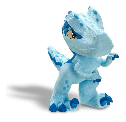 Imagem 6 de 10 de Jurassic World Velociraptor Blue Dinos Baby Azul Articulado