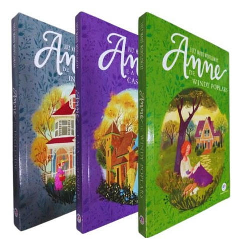 3 Livros Coleção Anne Especial Ii Lucy Maud Montgomery Anne De Windy Poplars Anne E A Casa Dos Sonhos Anne De Ingleside