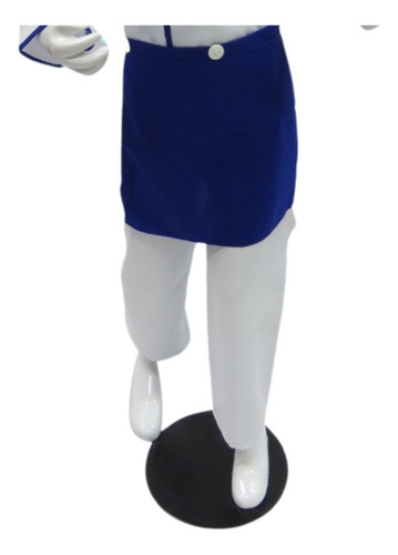 Disfraz De Chef Con Borde Azul Talla 4 A 12