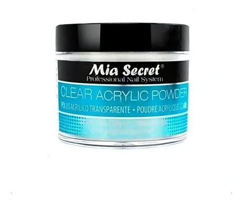 Mia Secret Polvo Acrilico Clear/transparente 59gr Esculpidas Color Clear