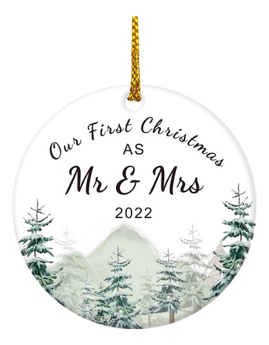 Nuestro Primer Adorno De Navidad Como Mr And Mrs 2022, ...