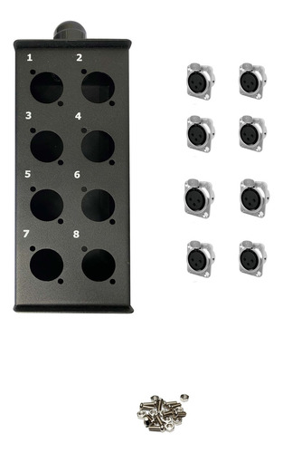 Pachera Box 8 + Set  8 Conectores Hembra/ Macho Chasis 