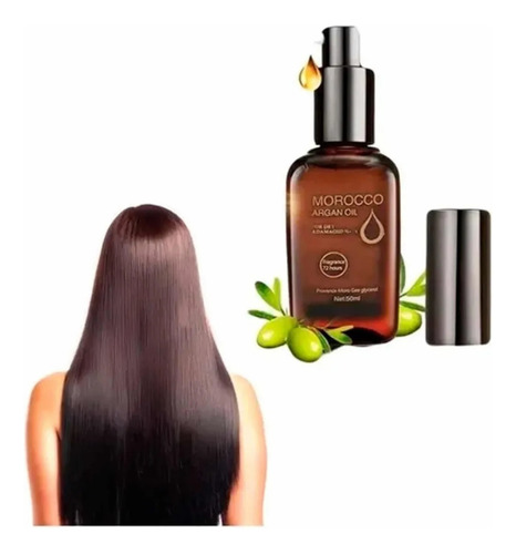 Aceite De Argan 100% Natural Cabello Maltratado Seco Frizz