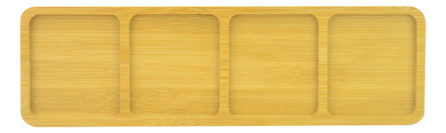 Petisqueira De Bambu Resistente E Durável 33cm X 10cm