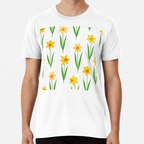 Remera  Patrón De Narcisos. Patrón De Flores De Primavera V0