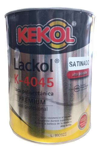 Laca Poliuretanica Pisos Plastificado Kekol K 4045 Satinada 