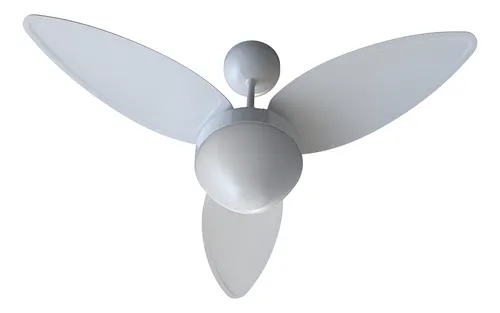 Ventilador Teto Aires Branco 3 Pás Controle Remoto Luminária Sile...