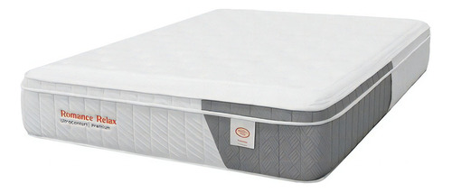 Colchón Sencillo de espuma Romance Relax Ultra Confort + base Sif plomo - 120cm x 190cm x 64cm con pillow