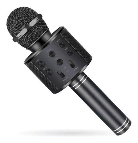 Micrófono Inalámbrico Karaoke Bluetooth ELG Sw-585 Color Negro