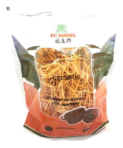 Imagen 2 de 7 de Pack 30u Fideos De Arroz Morron / Espinaca Sin Tacc 200 Gr